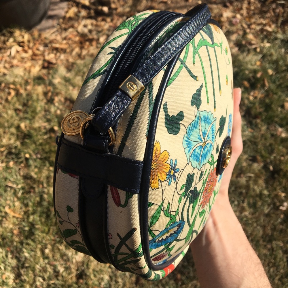 80’s Gucci Floral Canteen bag